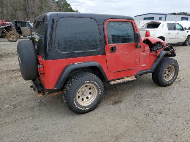 1J4FY19S2WP724134 - 1998 JEEP WRANGLER / SPORT RED photo 3
