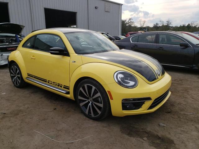 3VWVT7AT4EM610094 - 2014 VOLKSWAGEN BEETLE TURBO YELLOW photo 4