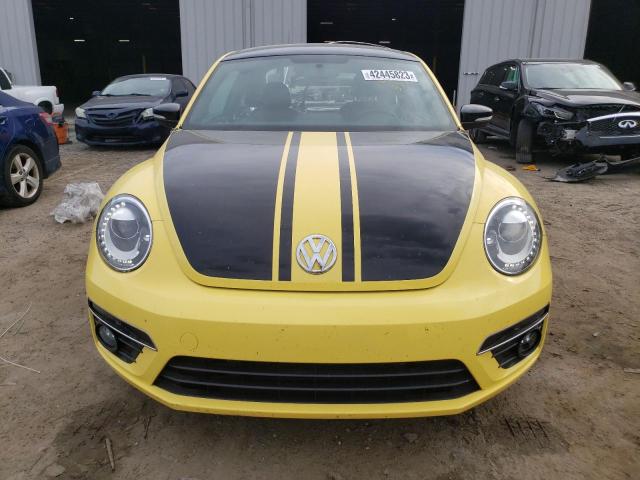 3VWVT7AT4EM610094 - 2014 VOLKSWAGEN BEETLE TURBO YELLOW photo 5