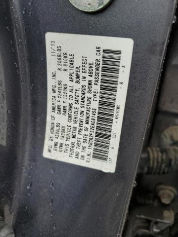 1HGCR2F32EA081456 - 2014 HONDA ACCORD LX GRAY photo 13