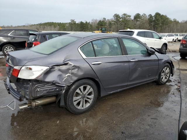 1HGCR2F32EA081456 - 2014 HONDA ACCORD LX GRAY photo 3