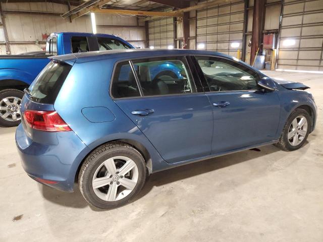 3VW217AU5HM062810 - 2017 VOLKSWAGEN GOLF S BLUE photo 3