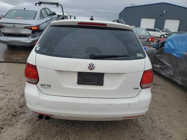 3VWPL7AJ6DM613343 - 2013 VOLKSWAGEN JETTA TDI WHITE photo 6