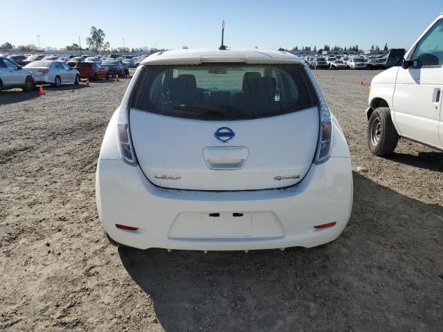 1N4AZ0CPXDC400337 - 2013 NISSAN LEAF S WHITE photo 6