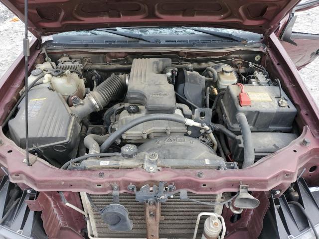 1GCCS199778101658 - 2007 CHEVROLET COLORADO BURGUNDY photo 11