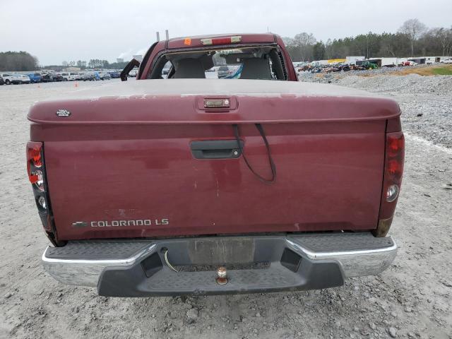 1GCCS199778101658 - 2007 CHEVROLET COLORADO BURGUNDY photo 6