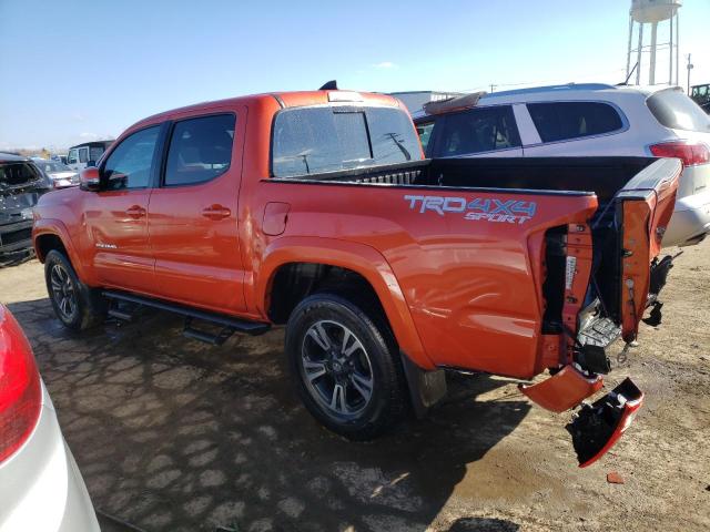 3TMCZ5AN6JM137601 - 2018 TOYOTA TACOMA DOUBLE CAB ORANGE photo 2