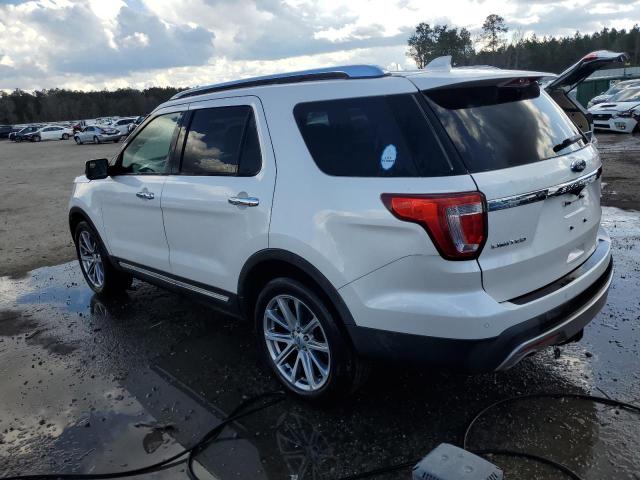 1FM5K7F85GGA79152 - 2016 FORD EXPLORER LIMITED WHITE photo 2