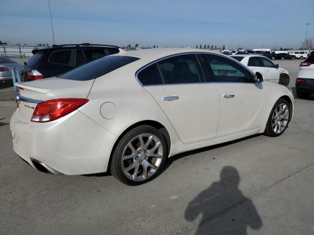2G4GV5GV9C9165520 - 2012 BUICK REGAL GS WHITE photo 3