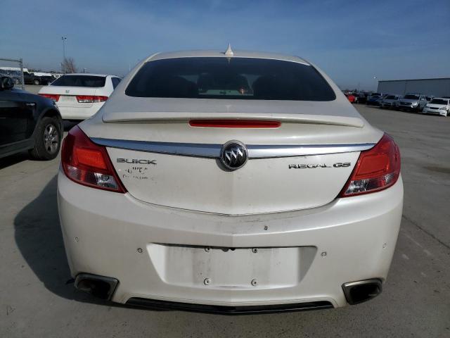 2G4GV5GV9C9165520 - 2012 BUICK REGAL GS WHITE photo 6