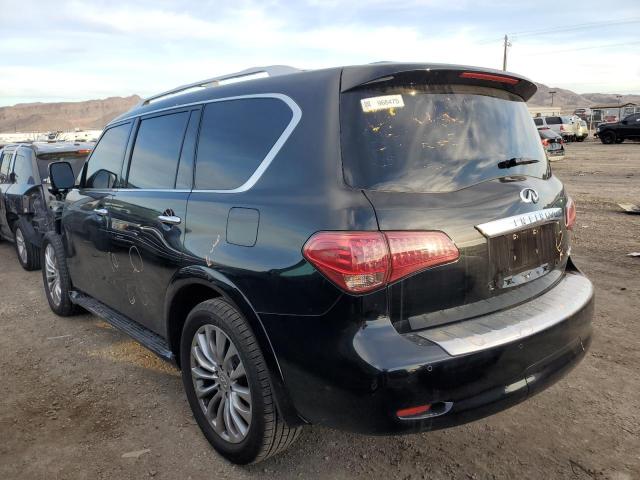 JN8AZ2NF1F9572822 - 2015 INFINITI QX80 BLACK photo 2