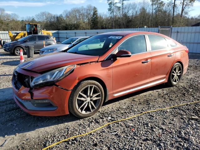 5NPE34AB1FH098097 - 2015 HYUNDAI SONATA SPORT ORANGE photo 1