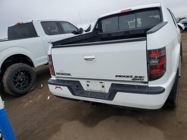 5FPYK1F52DB011439 - 2013 HONDA RIDGELINE RTL WHITE photo 6