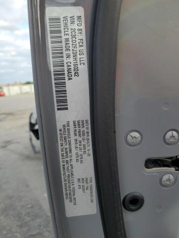 2C3CDZFJ3NH160242 - 2022 DODGE CHALLENGER R/T SCAT PACK GRAY photo 12