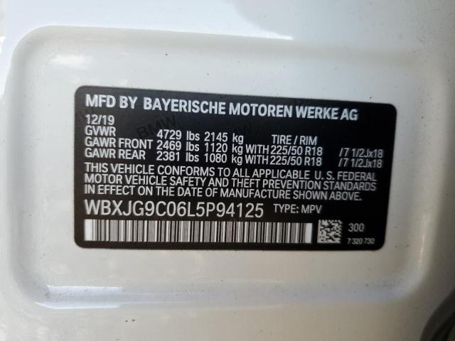 WBXJG9C06L5P94125 - 2020 BMW X1 XDRIVE28I WHITE photo 13