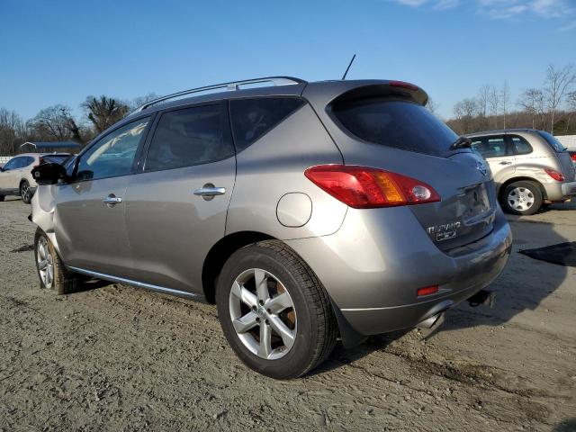 JN8AZ18W89W207405 - 2009 NISSAN MURANO S GRAY photo 2