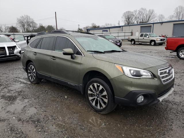 4S4BSANC7H3346046 - 2017 SUBARU OUTBACK 2.5I LIMITED GREEN photo 4