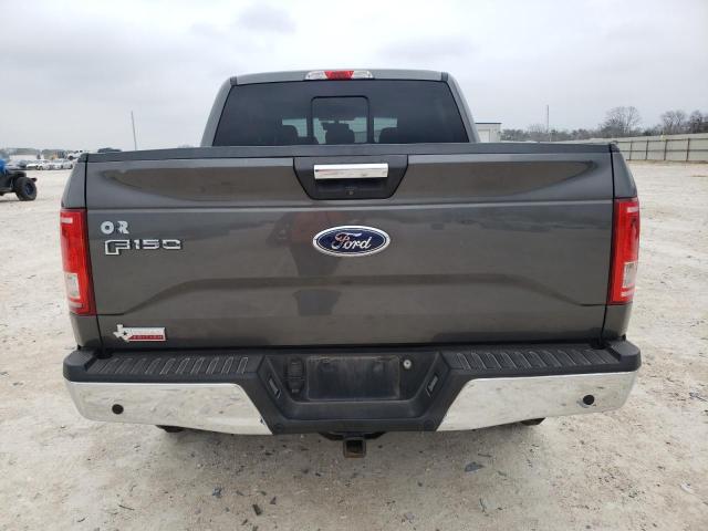 1FTEW1EG4FKE47377 - 2015 FORD F150 SUPERCREW GRAY photo 6