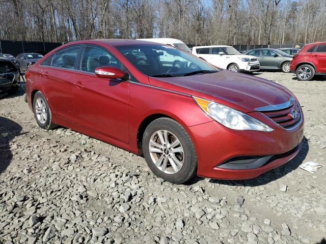 5NPEB4AC3EH823547 - 2014 HYUNDAI SONATA GLS RED photo 4