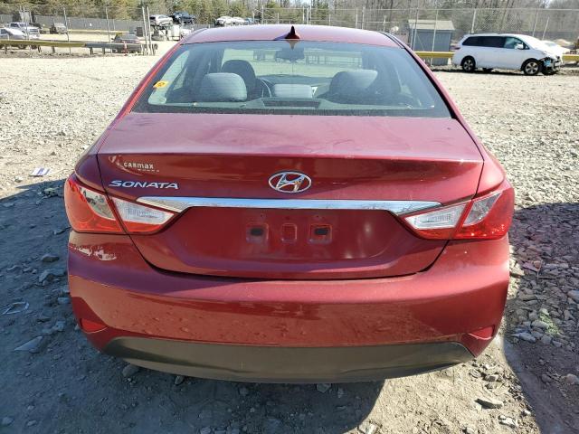 5NPEB4AC3EH823547 - 2014 HYUNDAI SONATA GLS RED photo 6