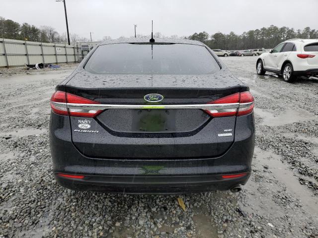 3FA6P0HD7JR164589 - 2018 FORD FUSION SE BLACK photo 6