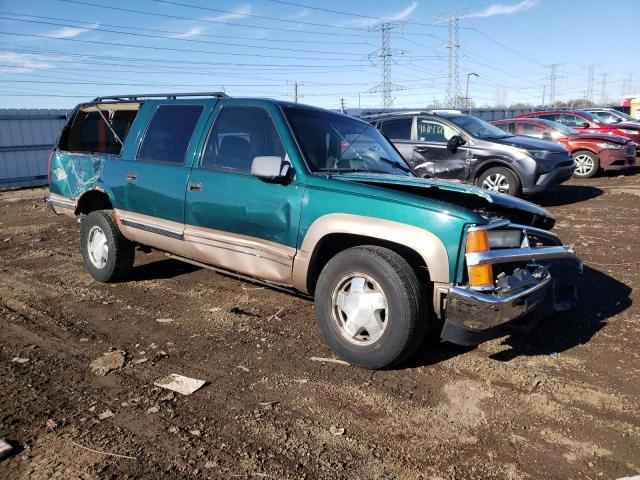 1GNFK16R9TJ394510 - 1996 CHEVROLET SUBURBAN K1500 GREEN photo 4