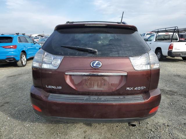 JTJHW31U982859444 - 2008 LEXUS RX 400H BROWN photo 6