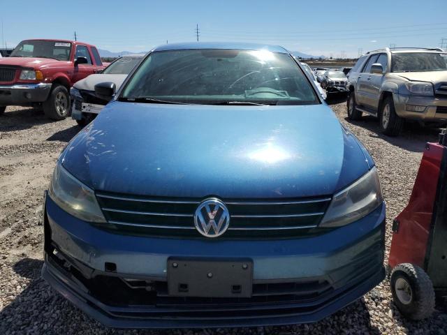 3VW2K7AJ0FM339301 - 2015 VOLKSWAGEN JETTA BASE BLUE photo 5