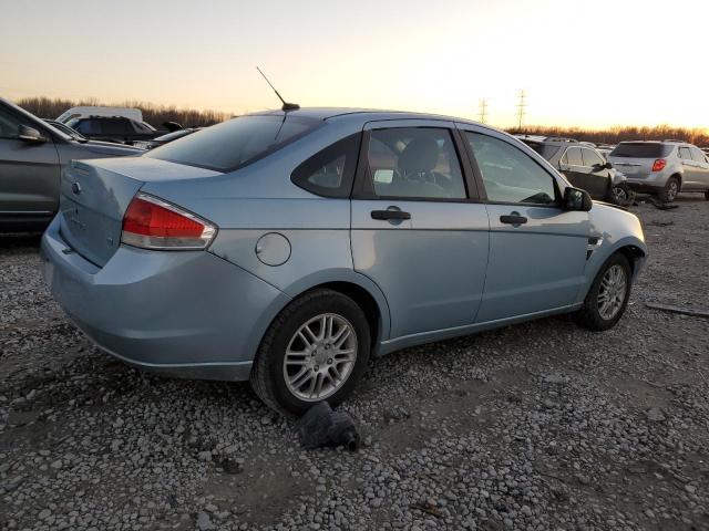 1FAHP35N78W225647 - 2008 FORD FOCUS SE BLUE photo 3