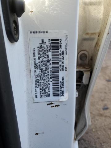 2T1KR32E54C174764 - 2004 TOYOTA COROLLA MA XR WHITE photo 12