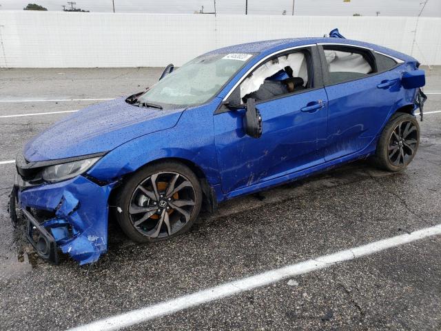 2HGFC2F89LH563995 - 2020 HONDA CIVIC SPORT 蓝色 照片 1