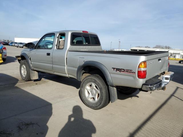 5TESN92N62Z070323 - 2002 TOYOTA TACOMA XTRACAB PRERUNNER SILVER photo 2