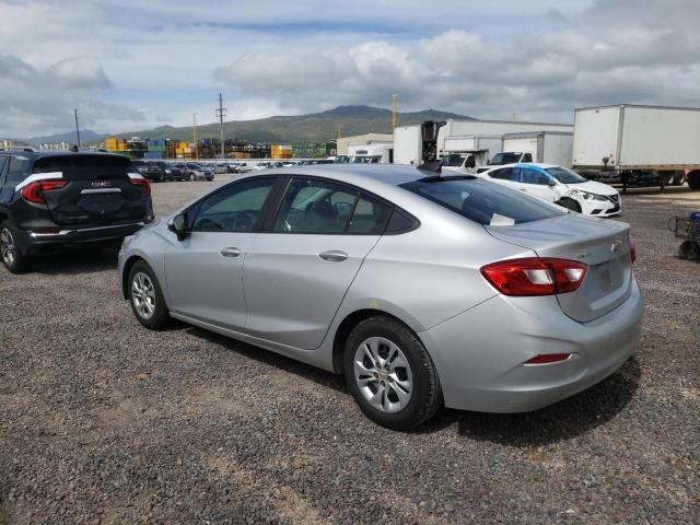 1G1BJ5SM2K7105242 - 2019 CHEVROLET CRUZE SILVER photo 2