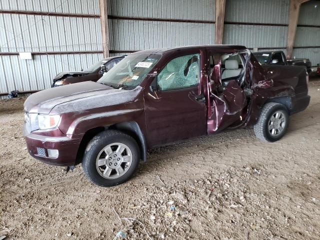 5FPYK1F21AB004323 - 2010 HONDA RIDGELINE RT BURGUNDY photo 1