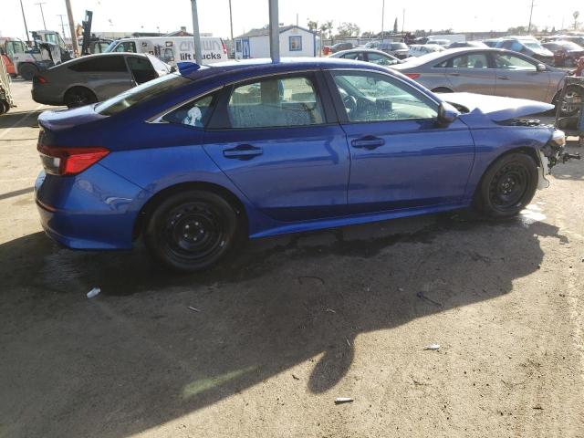 2HGFE2F2XNH559589 - 2022 HONDA CIVIC LX BLUE photo 3