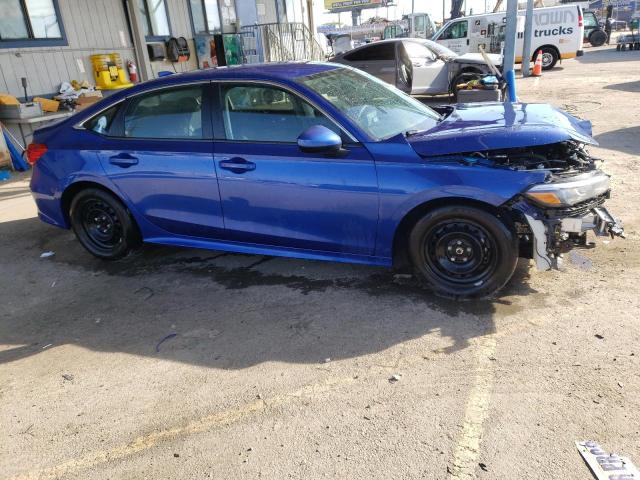 2HGFE2F2XNH559589 - 2022 HONDA CIVIC LX BLUE photo 4