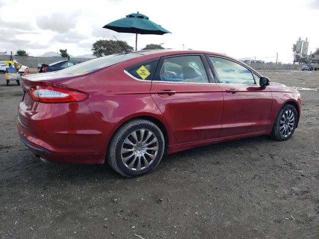 3FA6P0HR9DR120254 - 2013 FORD FUSION SE RED photo 3