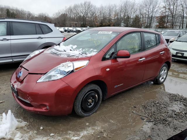 JN1AZ0CP7CT022084 - 2012 NISSAN LEAF SV RED photo 1