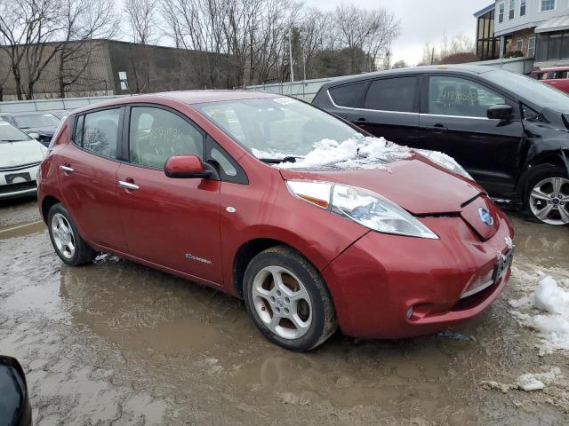 JN1AZ0CP7CT022084 - 2012 NISSAN LEAF SV RED photo 4