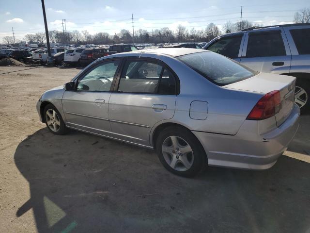 1HGES26834L002503 - 2004 HONDA CIVIC EX SILVER photo 2