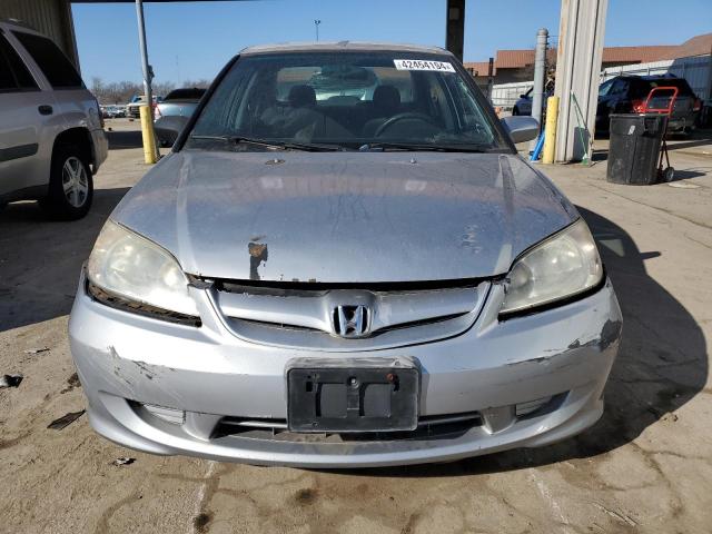 1HGES26834L002503 - 2004 HONDA CIVIC EX SILVER photo 5