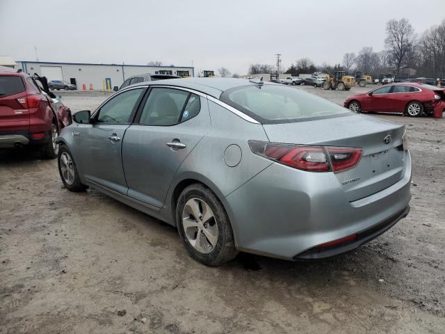 KNAGM4AD3F5088918 - 2015 KIA OPTIMA HYBRID GRAY photo 2