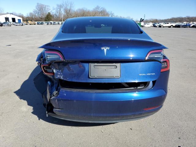 5YJ3E1EB3MF974707 - 2021 TESLA MODEL 3 BLUE photo 6