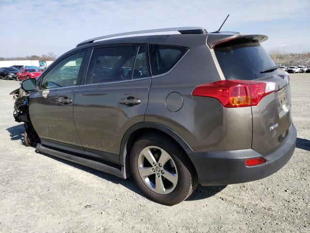 JTMWFREV6FD053501 - 2015 TOYOTA RAV4 XLE GRAY photo 2