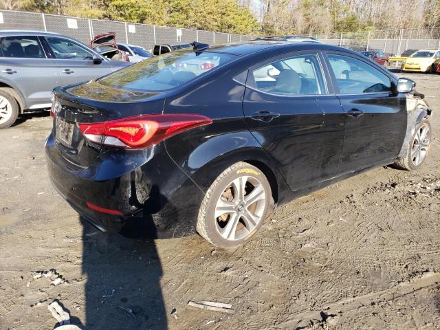 KMHDH4AH3GU588139 - 2016 HYUNDAI ELANTRA SE BLACK photo 3