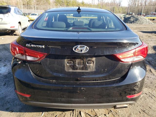 KMHDH4AH3GU588139 - 2016 HYUNDAI ELANTRA SE BLACK photo 6