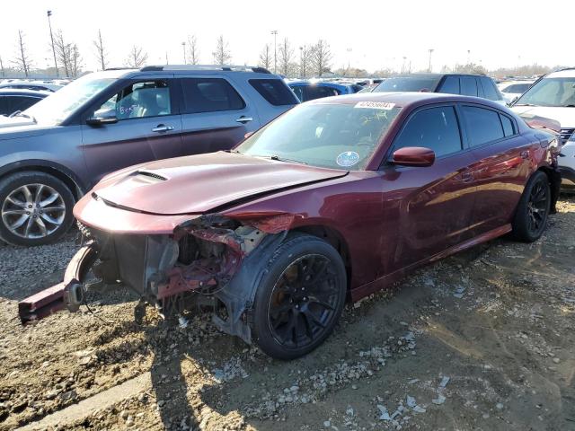 2C3CDXCT8KH608190 - 2019 DODGE CHARGER R/T MAROON photo 1