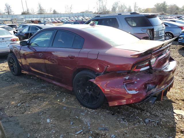 2C3CDXCT8KH608190 - 2019 DODGE CHARGER R/T MAROON photo 2