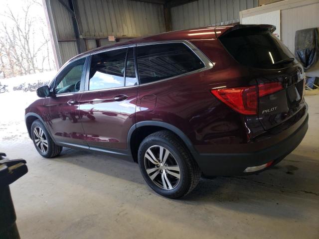 5FNYF6H54HB052944 - 2017 HONDA PILOT EXL MAROON photo 2