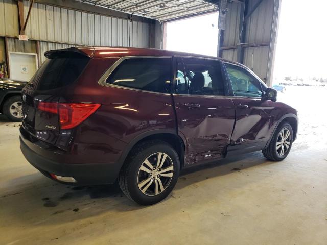 5FNYF6H54HB052944 - 2017 HONDA PILOT EXL MAROON photo 3